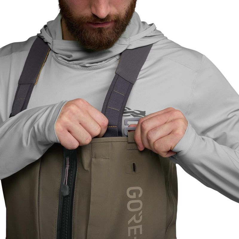 SITKA Crosscurrent Zip GTX Stockingfoot Wader Bark Brown