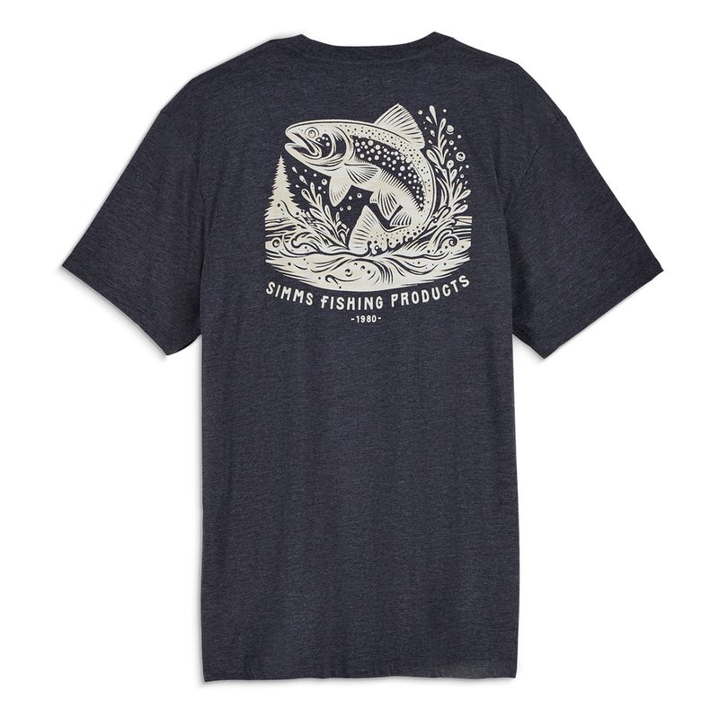 Simms Woodland Leap T-Shirt - Men's Navy