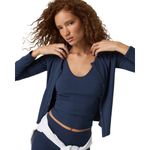 Vuori Pose Twin Cardigan Long-Sleeve T-Shirt - Women's French Roast
