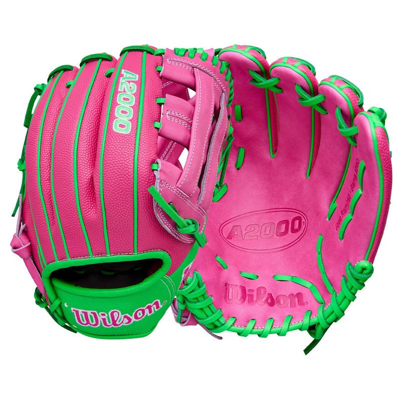 Wilson A2000 Jose Ramirez Baseball Glove - 2026 Flamingo Pink / Neon Green / Flamingo Pink SuperSkin