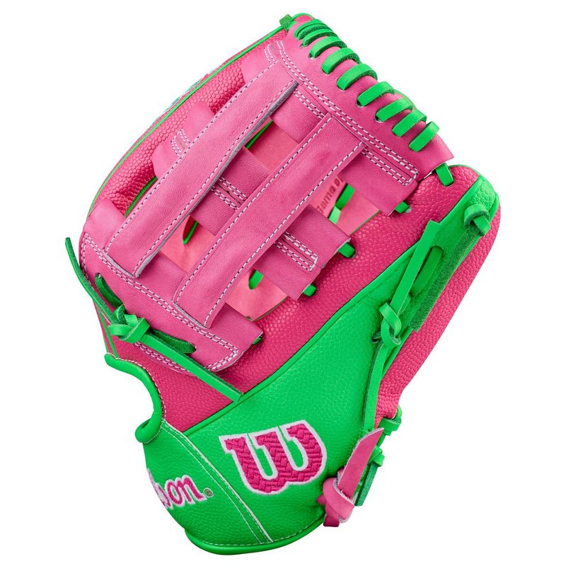 Wilson A2000 Jose Ramirez Baseball Glove - 2026 Flamingo Pink / Neon Green / Flamingo Pink SuperSkin