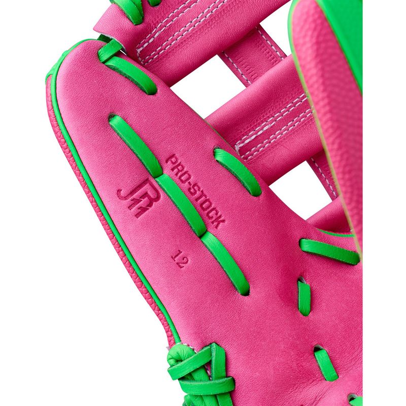 Wilson A2000 Jose Ramirez Baseball Glove - 2026 Flamingo Pink / Neon Green / Flamingo Pink SuperSkin