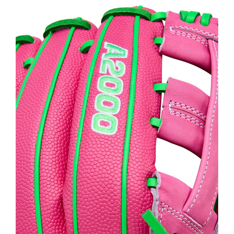 Wilson A2000 Jose Ramirez Baseball Glove - 2026 Flamingo Pink / Neon Green / Flamingo Pink SuperSkin