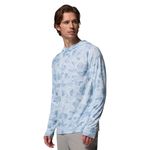 Columbia PFG Uncharted II Printed Hoodie - Men's Dark Mirage Deltawoods