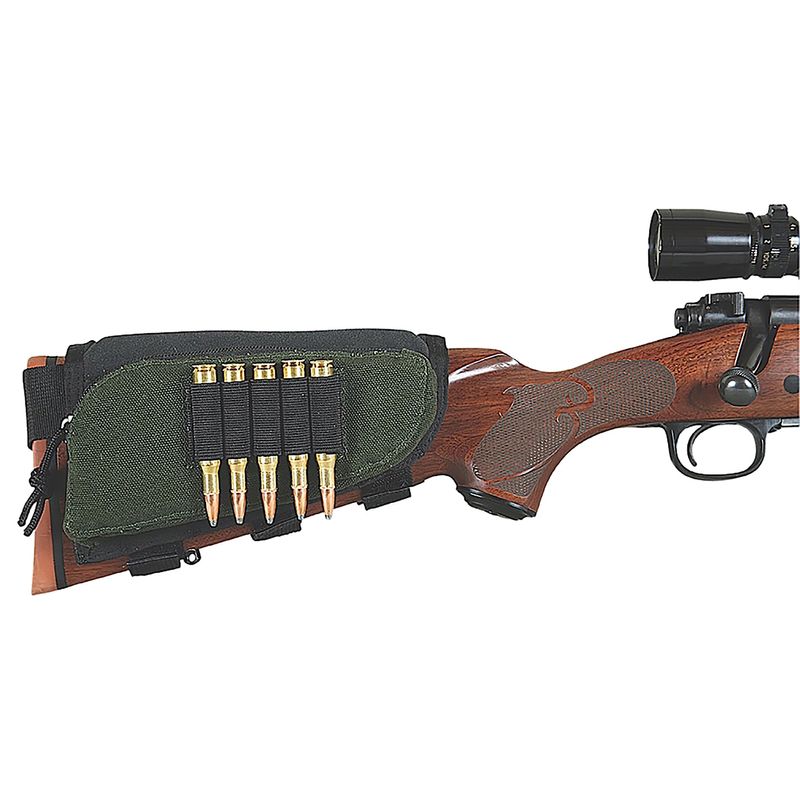 Allen Cases Buttstock Shell Holder and PouchGreen Black