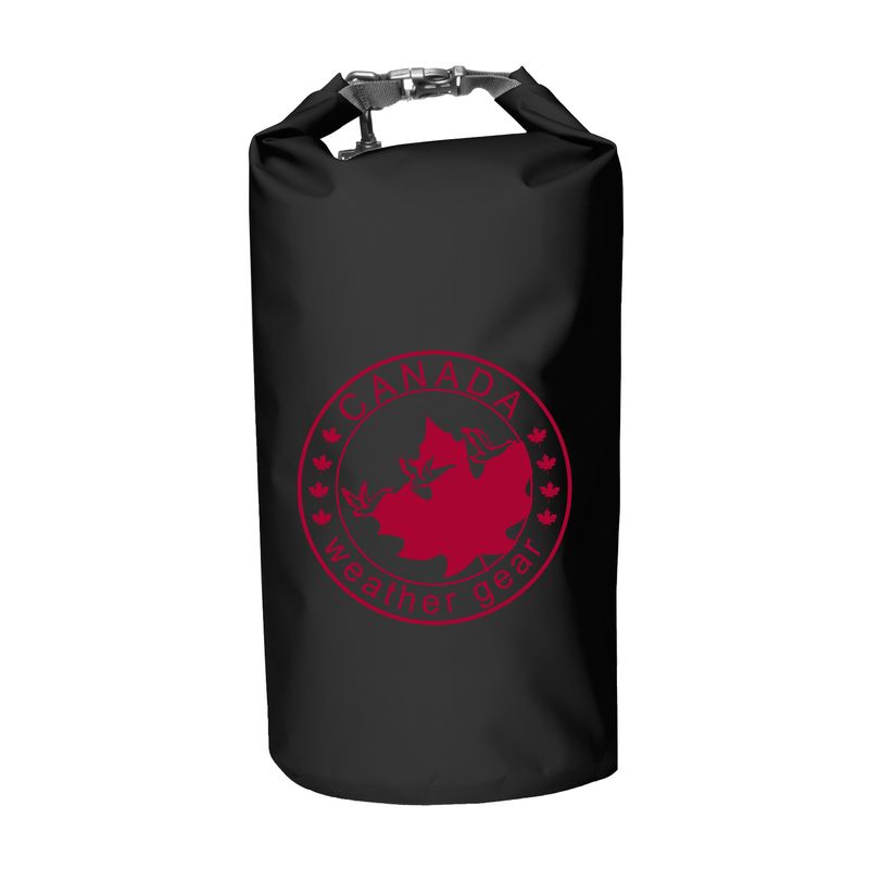 Canada Weather Gear Solid 5L Waterproof Dry Bag Black / Red