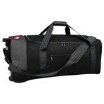 Canada Weather Gear Foldable Wheeled Duffel Black
