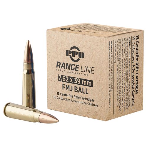 Prvi Partizan Ammunition Range Line 7.62X39mm 123 Grain FMH 15 Rounds
