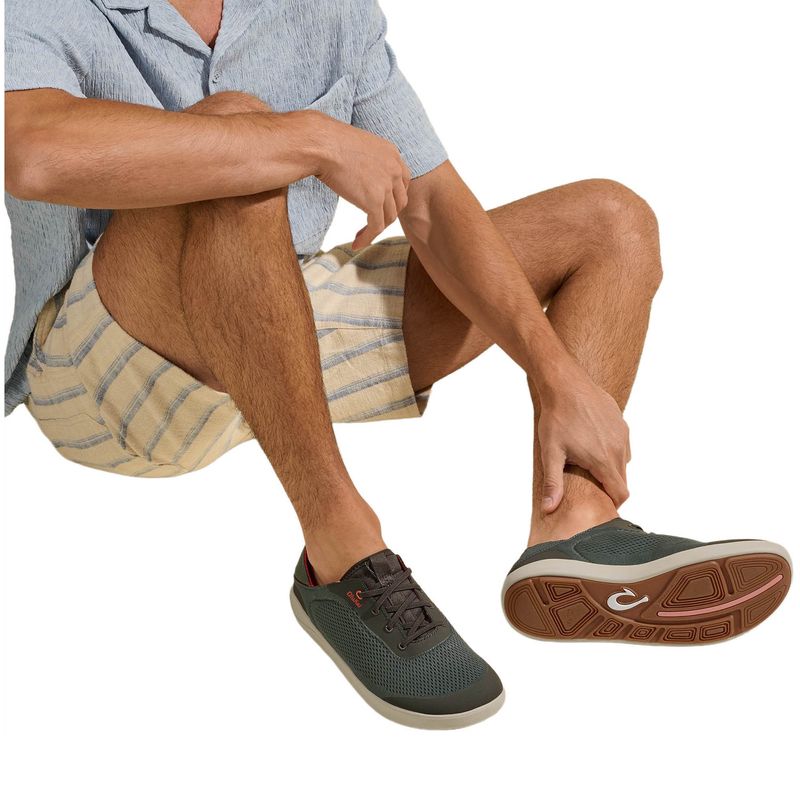 OluKai Moku Pae Boat Shoe - Men's Island Salt / Koi