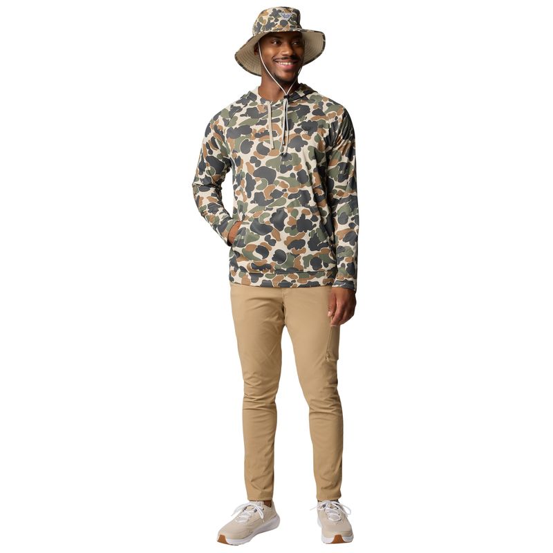 Columbia Wild Cast Camp Hoodie - Men's Fossil Deltahunter Camo