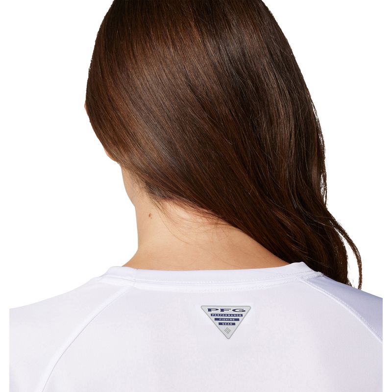 Columbia PFG Tidal Tee II Long Sleeve Shirt - Women's White / Cirrus Grey