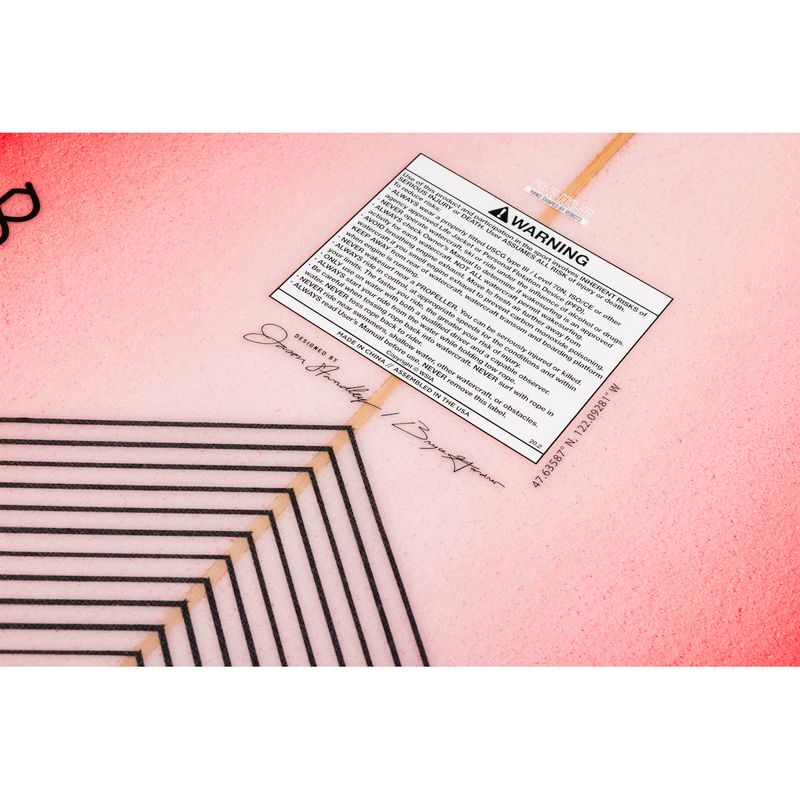 Ronix DNA Wakesurf Board - 2026 Arctic / Racing Red / Carbon