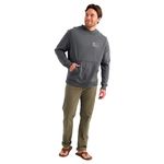 Huk Edisto Born Wave Terry Fishing Hoodie - Men's Dark Shadow