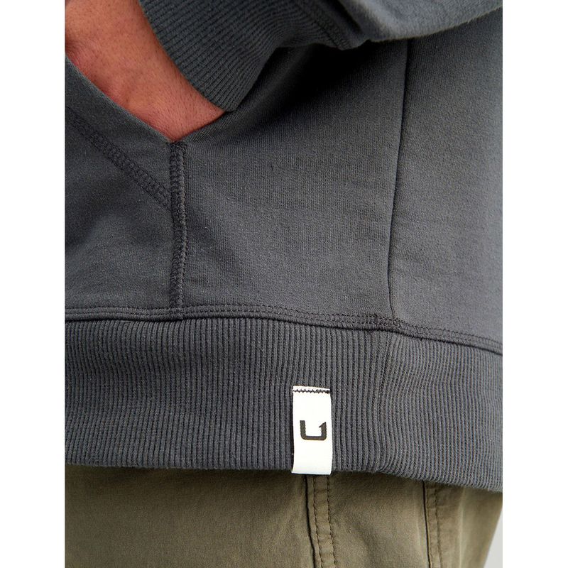 Huk Edisto Born Wave Terry Fishing Hoodie - Men's Dark Shadow