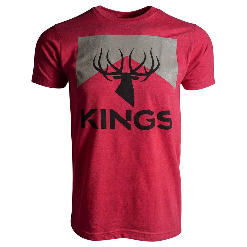 King's Camo Dart T-Shirt - Men's Heather Red