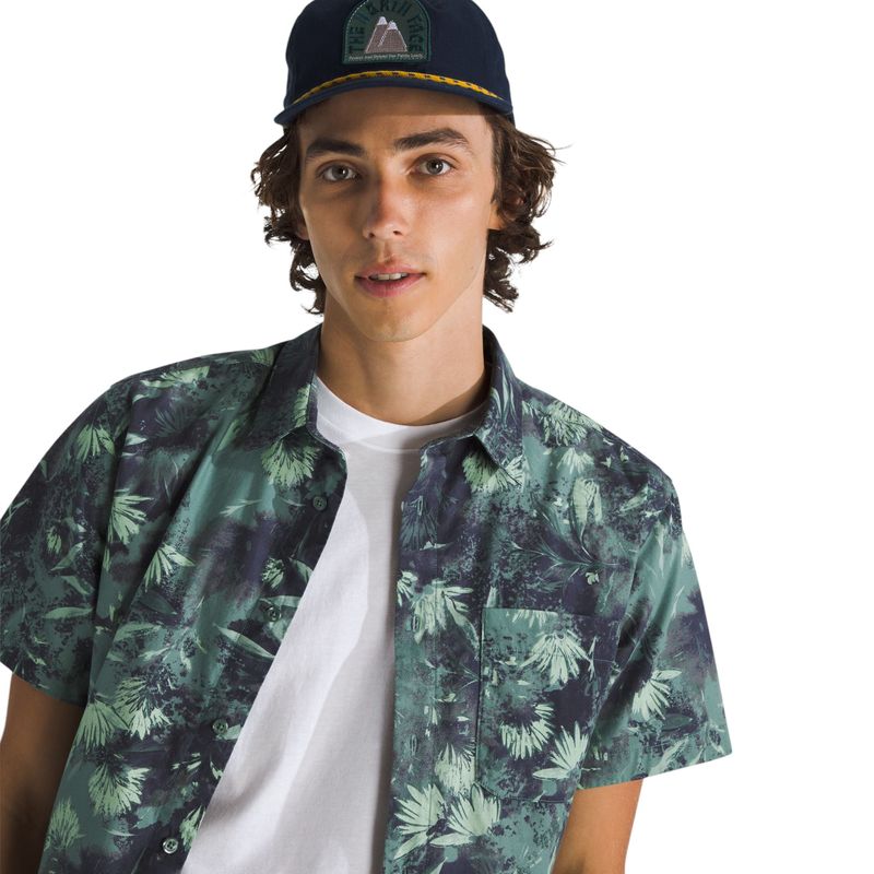 The North Face Short-Sleeve Baytrail Pattern Shirt - Men's Duck Green Prairie Flowers Print