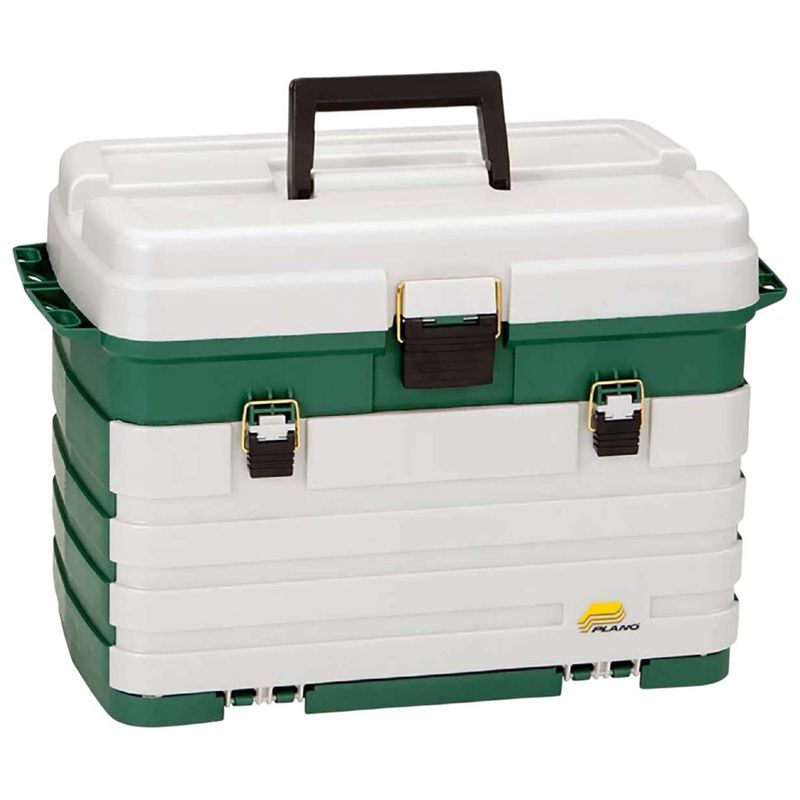 Plano Four-Drawer Tackle Box Green / Sandstone
