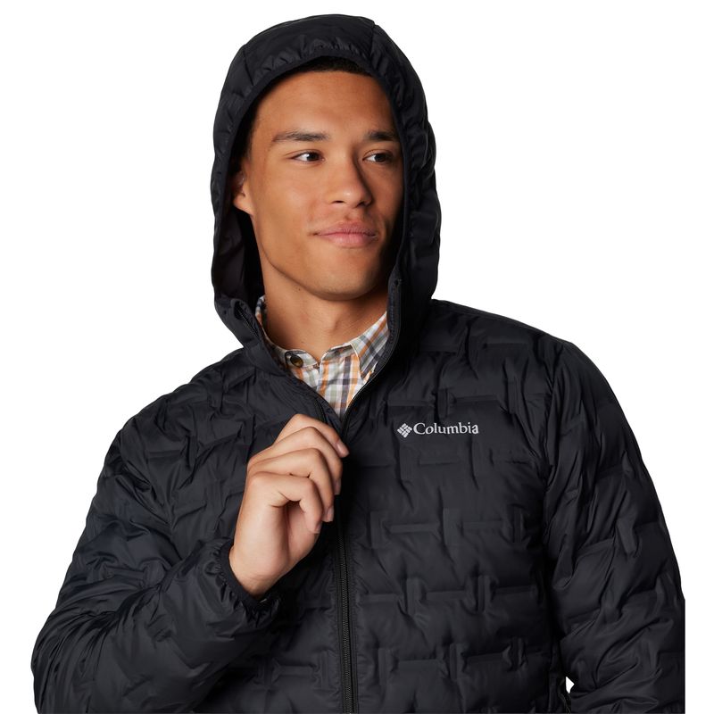 Columbia Delta Ridge II Down Hooded Jacket - Men's Black