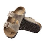 Birkenstock Arizona Suede Sandal - Kids' Taupe