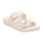 Birkenstock Arizona Flower Buckle Eva Sandal - Girls' Eggshell