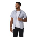Vuori Short Sleeve Bridge Button Down Shirt - Men's Atmosphere Mini Stripe