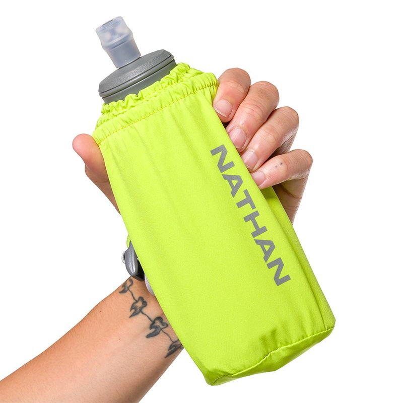 Nathan Pinnacle 18 oz Insulated Soft Flask Finish Lime/Reflective Silver