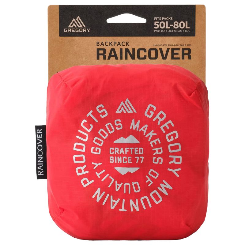 Gregory 50 L-80 L Backpack Raincover Beaming Red