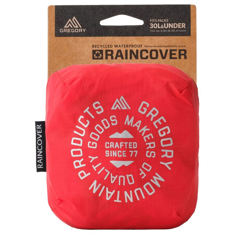 Gregory 30 L Backpack Raincover Beaming Red