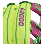 Wilson A2000 GOTM 11.75" Baseball Glove - 2026 Optic Yellow / Flamingo Pink