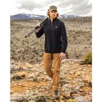 Vortex Optics Yosemite Falls Microgrid Fleece Pullover - Men's Black