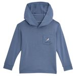 Free Fly Bamboo Shade Graphic Hoodie - Toddler Born To Roam Pacific Blue