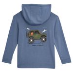 Free Fly Bamboo Shade Graphic Hoodie - Toddler Born To Roam Pacific Blue