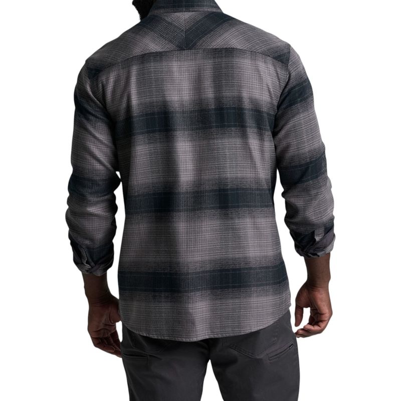 KUHL Rydr Flannel Long-Sleeve T-Shirt - Men's Pirate Black