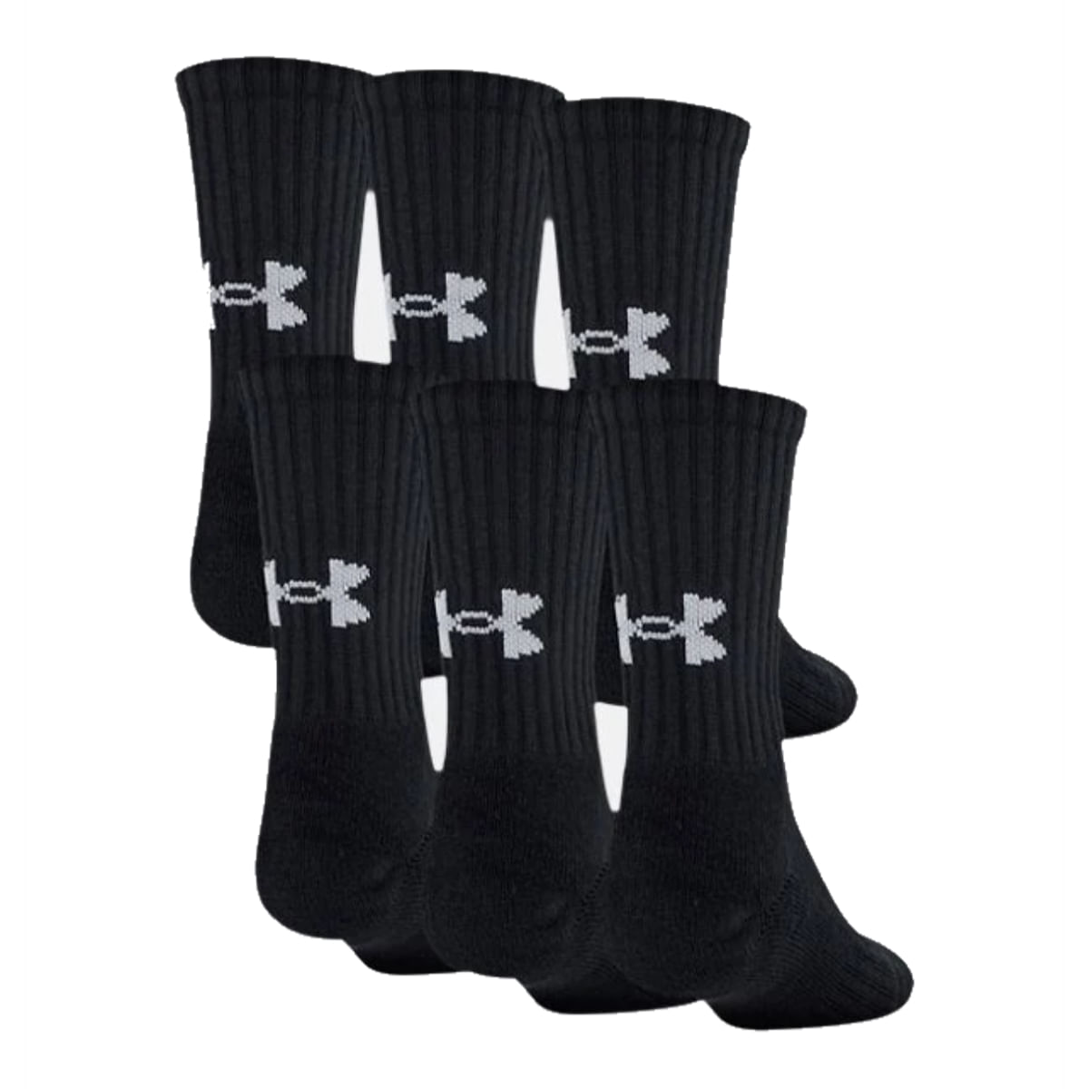 Under Armour Crew Sock - Boys' (6 Pack) - Bobwards.com