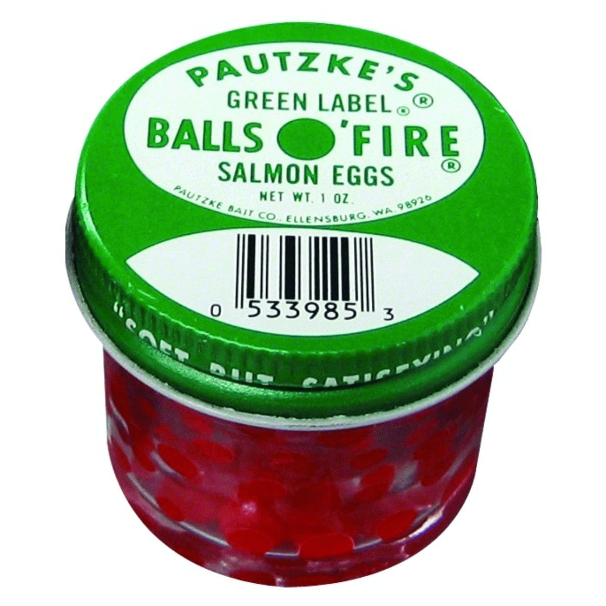 Pautzke Balls O' Fire Salmon Green Label Eggs 
