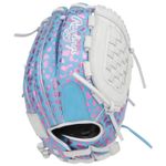 Rawlings Heart of the Hide Foil Print 12.5" Fastpitch Softball Glove Columbia Blue / White / Pink