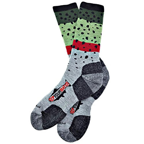 Rep Your Water - Trout Socks | Rainbow Trout Large