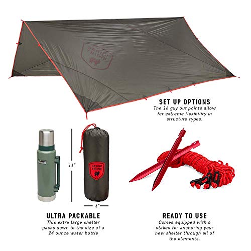 Grand-Trunk-Abrigo-Rain-Fly-and-Shelter-Large-Lightweight-All-Weather-Hammock-Shelter-and-Protective-Cover-Capable-to-Handle-All-Environments-alt3