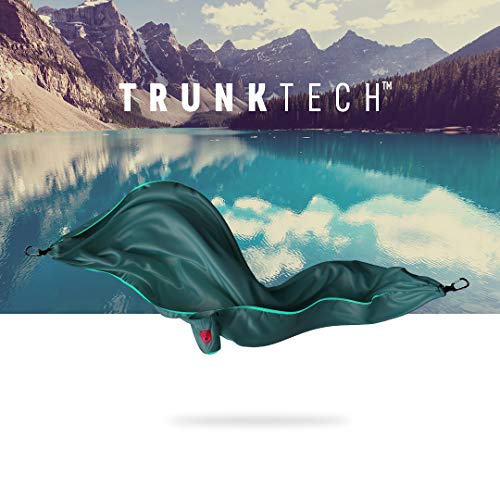 GRAND-TRUNK-Trunk-Tech-Double-Hammock-Two-Person-Camping-Portable-and-Travel-Hammock-Nylon-and-Weather-Proof-Strap-to-Trees-Teal-with-Turquoise-Trim-alt4
