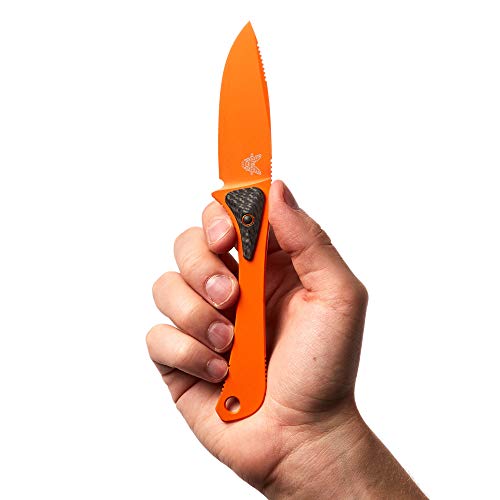 Benchmade-Altitude-15200-Knife-Drop-Point-Blade-Plain-Blade-Coated-Finish-Orange-Handle-alt5