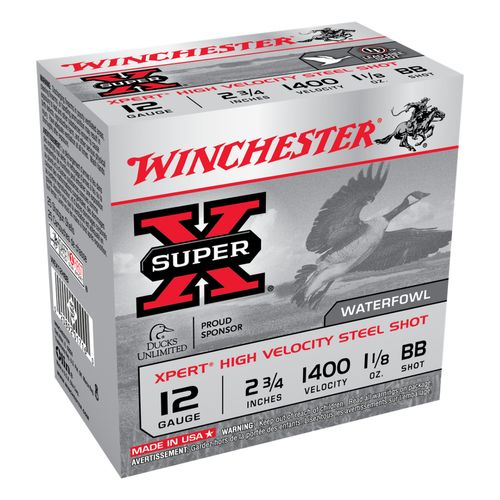 Winchester Xpert Steel Waterfowl 12 Gauge BB Shot 2.75 Inch Ammunition 25 Rounds