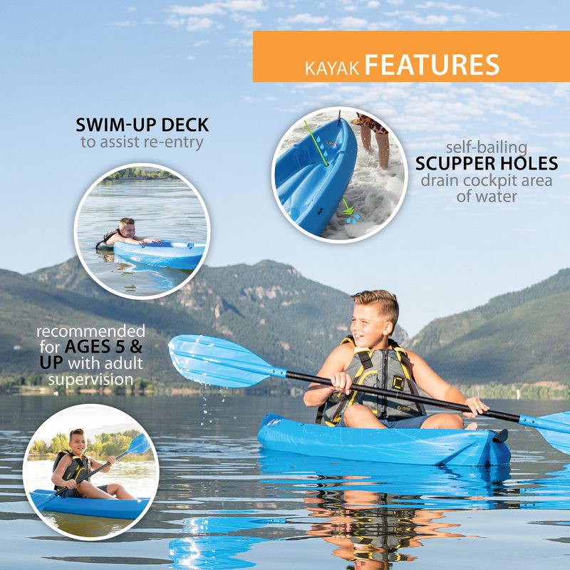 Lifetime Wave 60 Youth Kayak (Paddle Included)