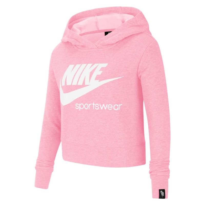 girls pink nike hoodie
