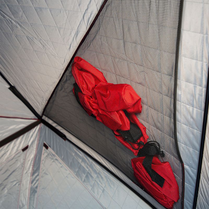 The Eskimo Outbreak 250XD ice fishing shelter keeps anglers warm in 51  square feet of high-loft insulated comfort.