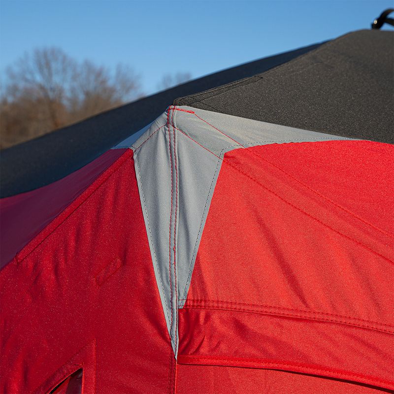 The Eskimo Outbreak 250XD ice fishing shelter keeps anglers warm