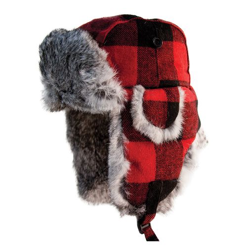 Eskimo Plaid Alaskan Fur Hat