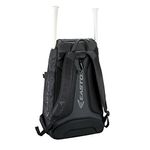 EASTON-E610CBP-Catchers-Bat---Equipment-Backpack-Bag-|-Baseball-Softball-|-BLACK-|-2020-|-Vented-All-Gear-Compartment-|-2-Bat-Sleeves-|-Internal-Shelf-|-Vented-Shoe-Pocket-|-Mesh-Leg-Guard-Sleeves-alt3