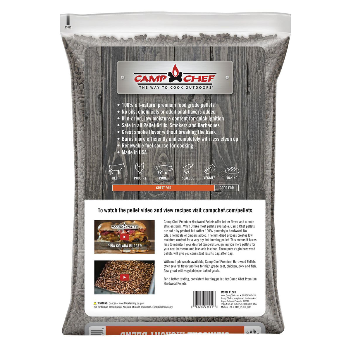 Camp Chef Charwood Charcoal Hickory Blend Pellet
