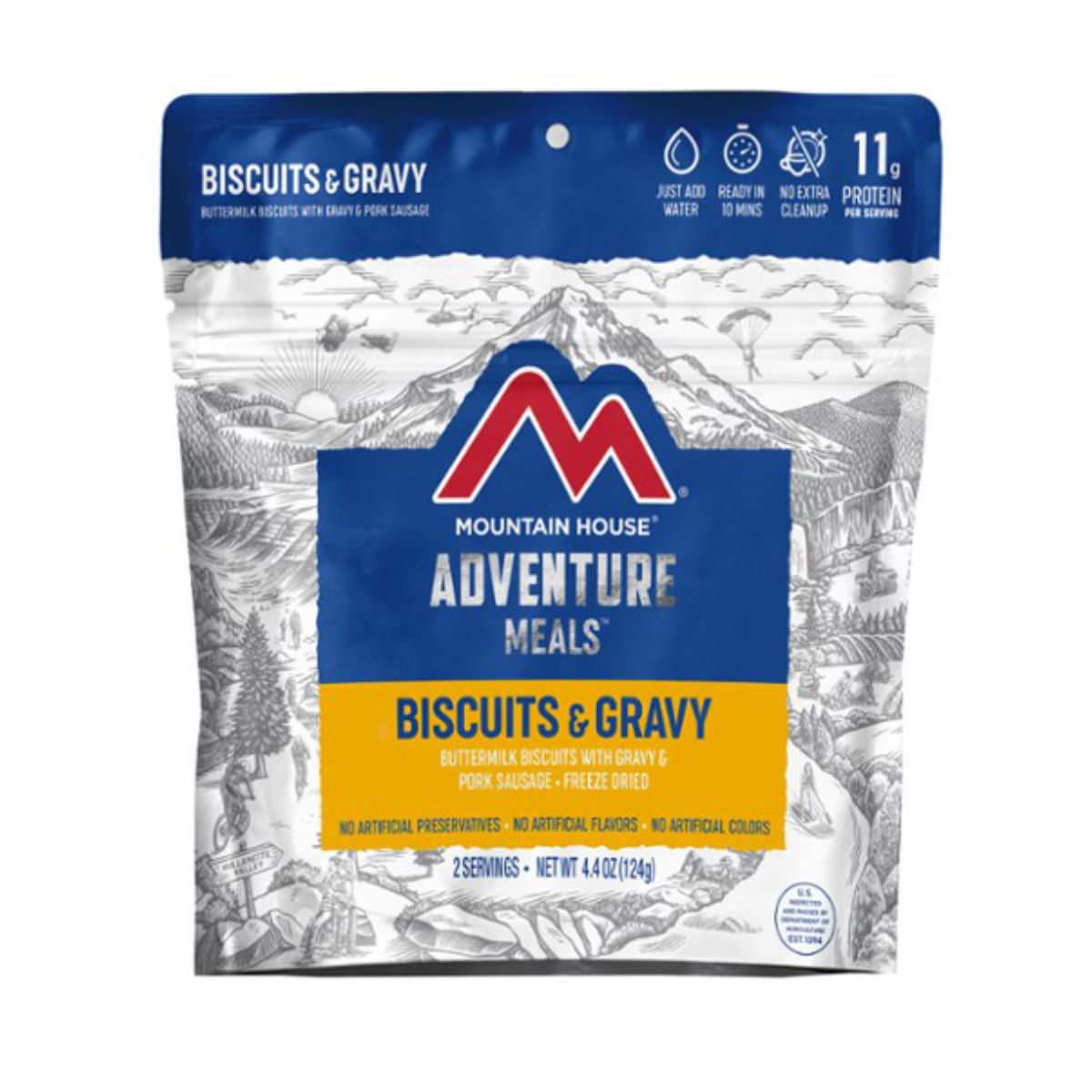 Mountain House Biscuits and Gravy Freeze Dried Meal - Als.com