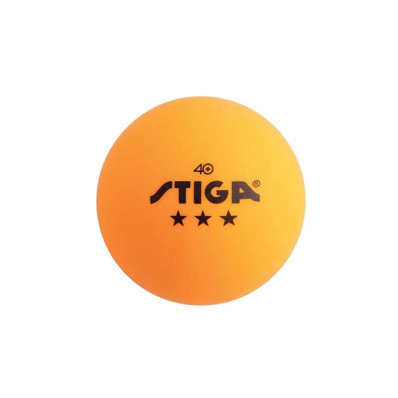 Stiga 3 Star Ping Pong Balls - 6 Pack Orange